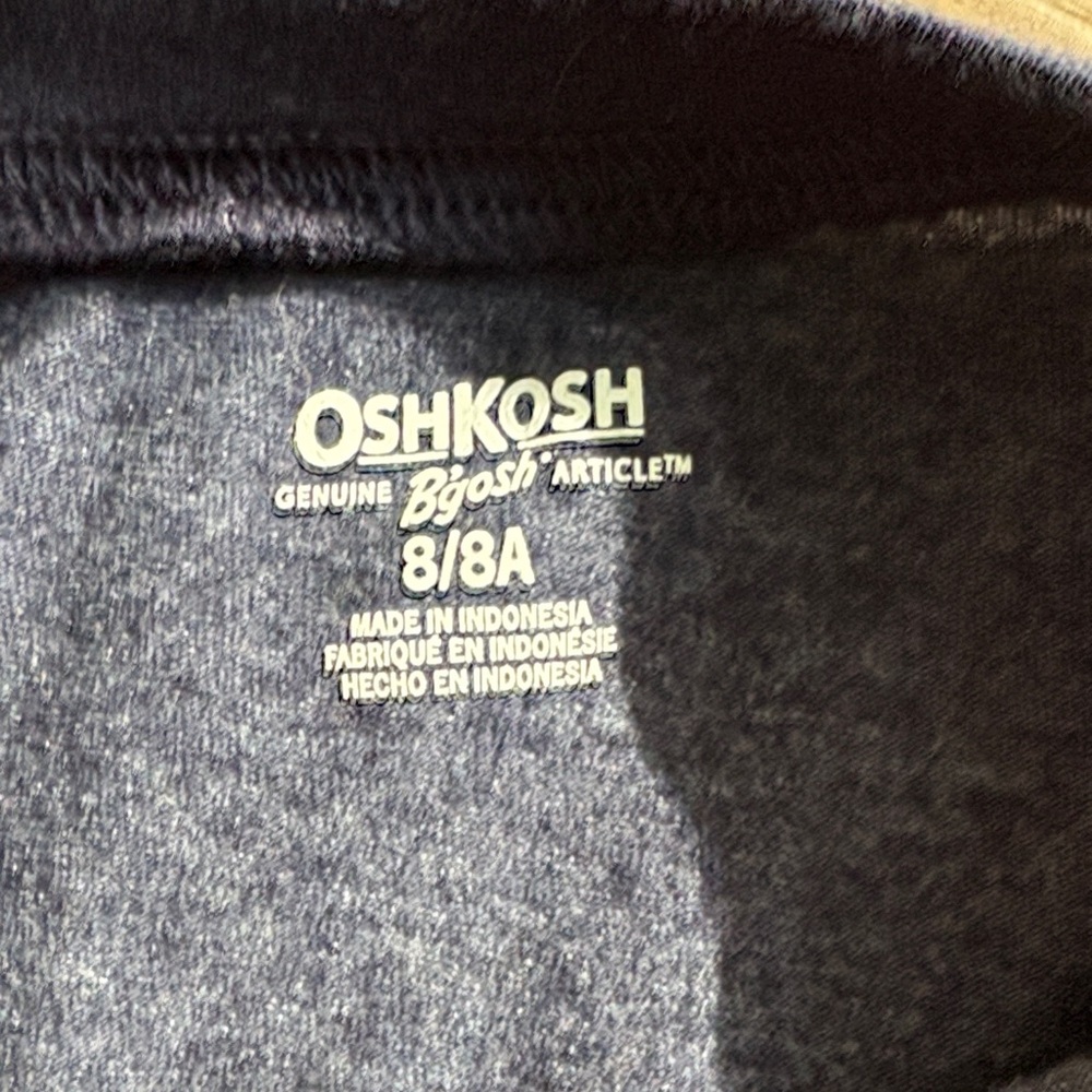 OshKosh B'gosh Dark Blue Long Sleeve Henley - Picture 3 of 4